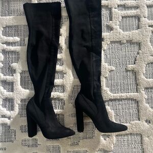 Steve Madden Elegant Black Over-the-Knee Boots